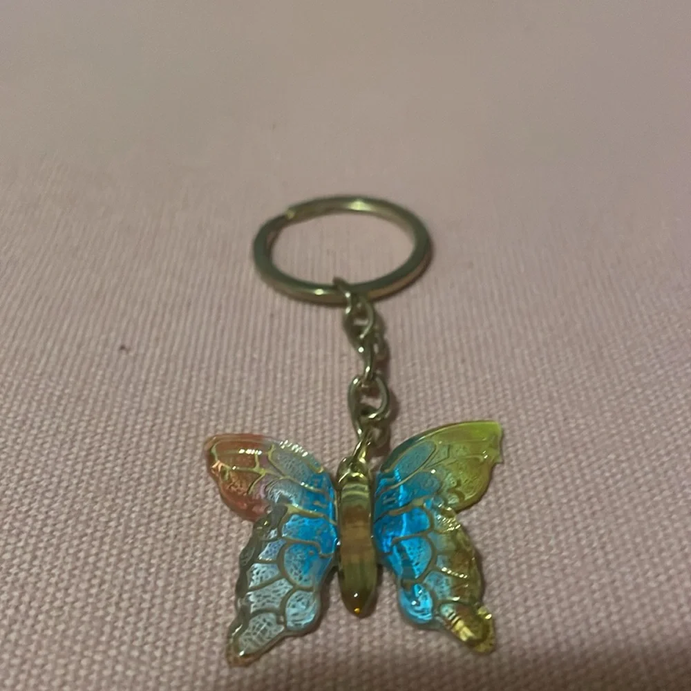 Colorful Butterfly Keychain